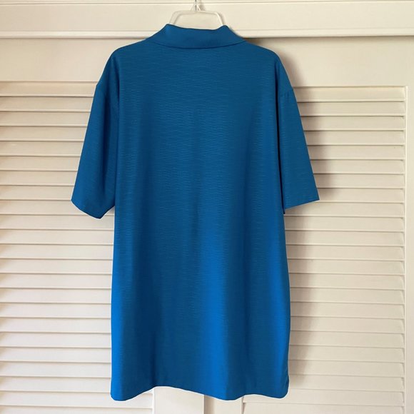 Nike Golf Dri-Fit Tour Performance Blue Short Sleeve Polo Shirt M - Picture 4 of 5